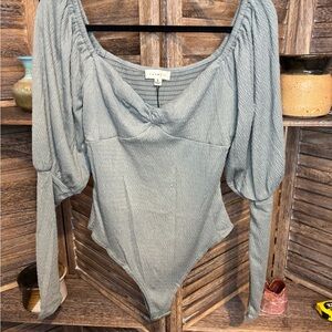 Elegant Sage Long Sleeve Bodysuit